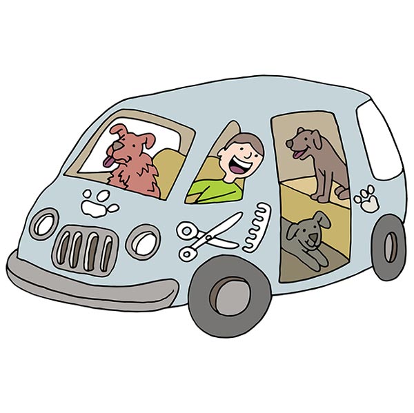 mobile grooming van
